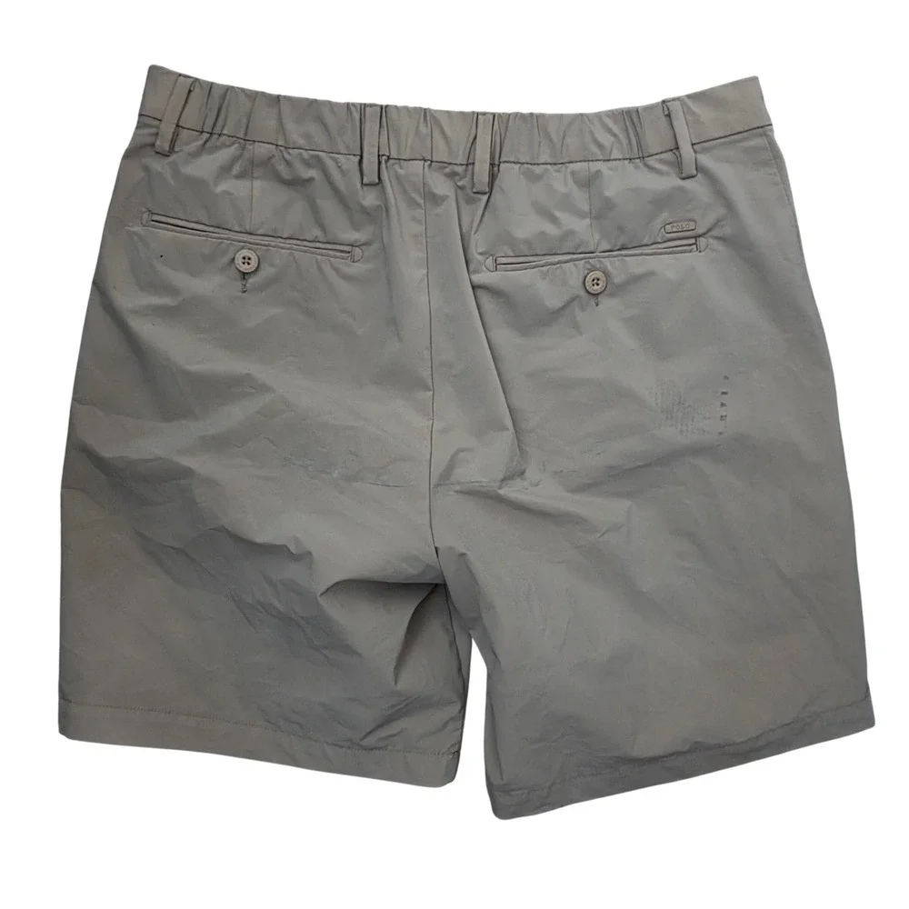 Polo Ralph Lauren Mens Straight Fit Performance Shorts Tan Khaki Size 32